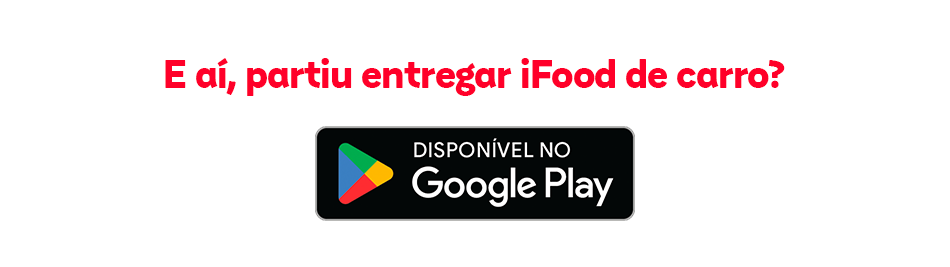 Entregar mercado com iFood carro